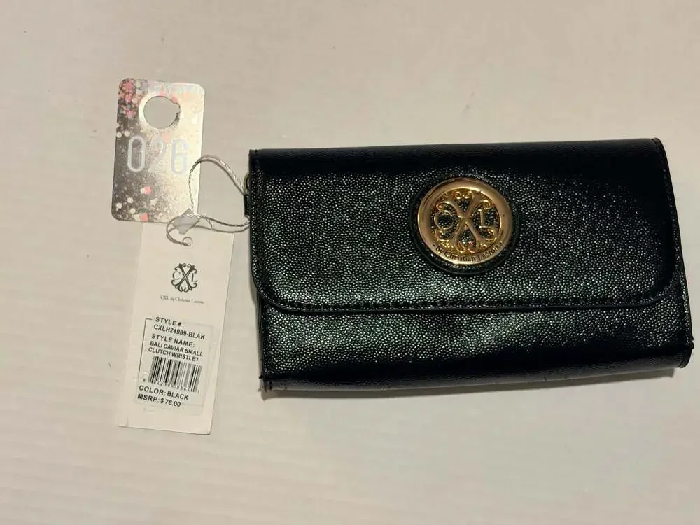 CXL by Christian Lacroix Bali Caviar Small Clutch Wristlet